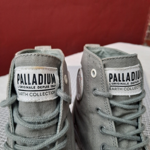 Palladium x Free People Earth Collection Hi Ankle Combat Boots Confetti Sole 7.5 - Picture 3 of 13